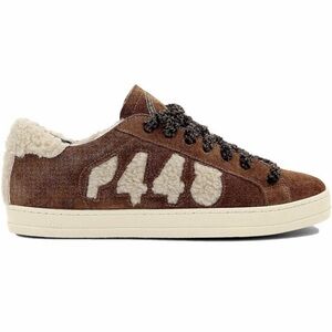 P448 WOMENS SUEDE & SHERPA JOHN-W SILVA SNEAKERS - BROWN & CREAM SZ 8.5 - 9